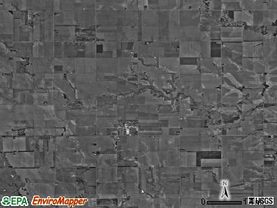 Roseland township, Nebraska satellite photo by USGS