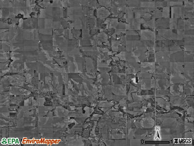 Ayr township, Nebraska satellite photo by USGS