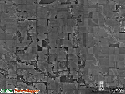 Hanover township, Nebraska satellite photo by USGS