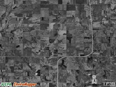 Highland township, Nebraska satellite photo by USGS