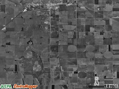 Prairie township, Nebraska satellite photo by USGS