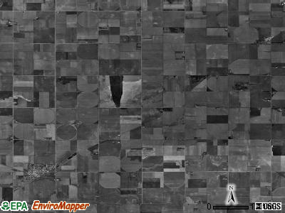 Oneida township, Nebraska satellite photo by USGS