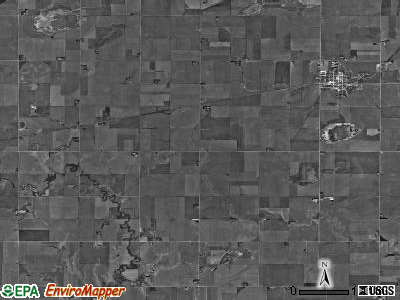 Bryant township, Nebraska satellite photo by USGS