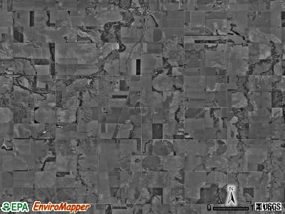 Zero township, Nebraska satellite photo by USGS