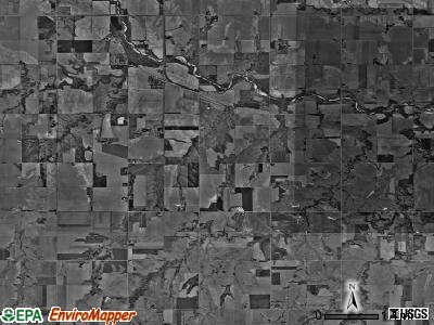 Little Blue township, Nebraska satellite photo by USGS