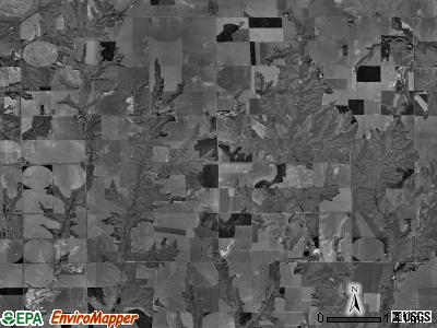Albany township, Nebraska satellite photo by USGS