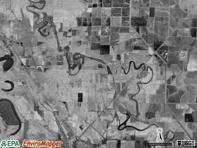 Clayton township, Arkansas satellite photo by USGS