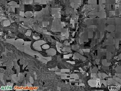 Emerson township, Nebraska satellite photo by USGS