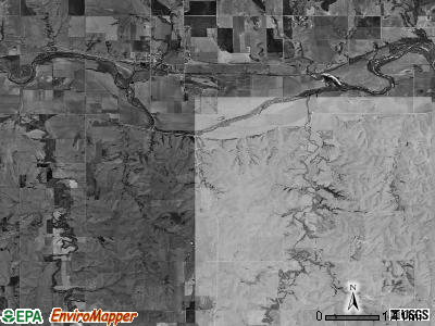 Turkey Creek township, Nebraska satellite photo by USGS