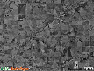 Liberty township, Nebraska satellite photo by USGS