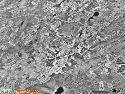 Hope township, New Jersey satellite photo by USGS