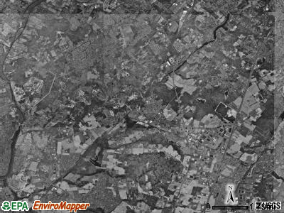 South Brunswick township, New Jersey satellite photo by USGS