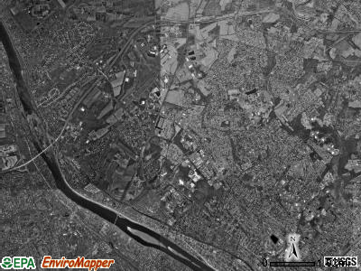 Ewing township, New Jersey satellite photo by USGS