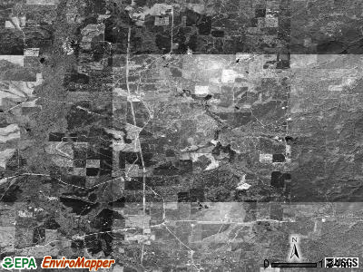 Jackson township, Arkansas satellite photo by USGS