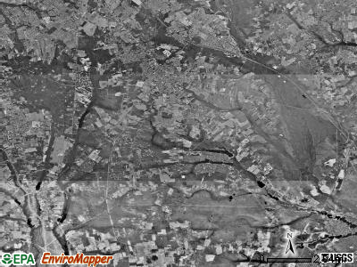 Monroe township, New Jersey satellite photo by USGS