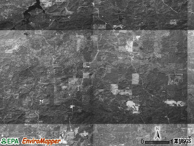 Liberty township, Arkansas satellite photo by USGS