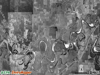 Johnson township, Arkansas satellite photo by USGS