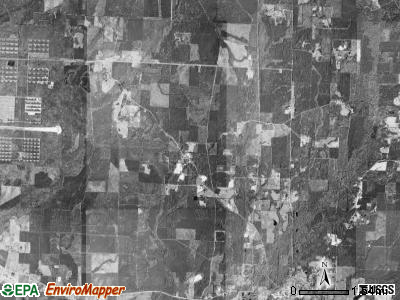 Polk township, Arkansas satellite photo by USGS