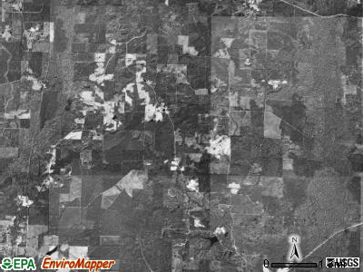 Dallas township, Arkansas satellite photo by USGS