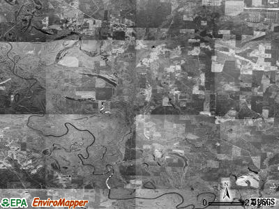 River township, Arkansas satellite photo by USGS