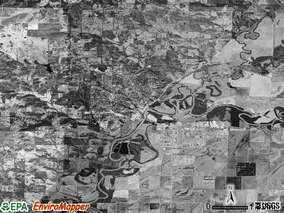 Demun township, Arkansas satellite photo by USGS