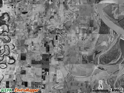 Bowie township, Arkansas satellite photo by USGS