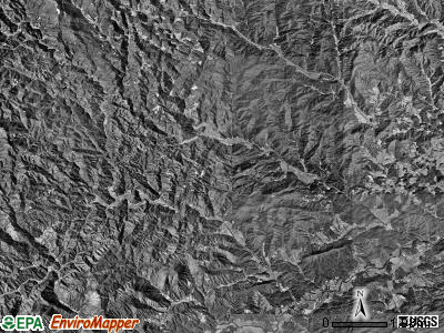Elk township, North Carolina satellite photo by USGS