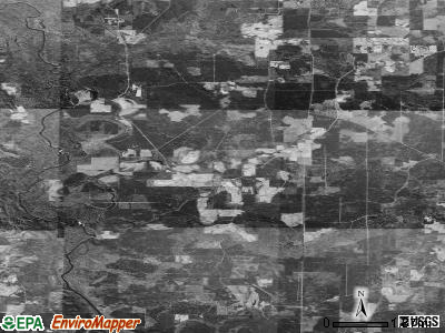 Crook township, Arkansas satellite photo by USGS