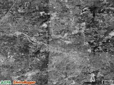 Durham township, North Carolina satellite photo by USGS
