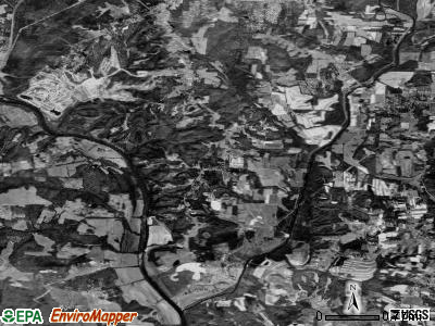Hampton township, North Carolina satellite photo by USGS