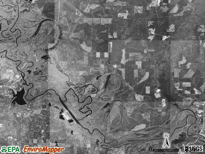 Fayette township, Arkansas satellite photo by USGS