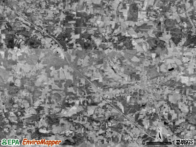 Liberty township, North Carolina satellite photo by USGS