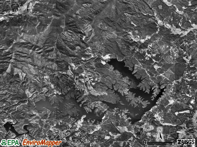 Linville township, North Carolina satellite photo by USGS