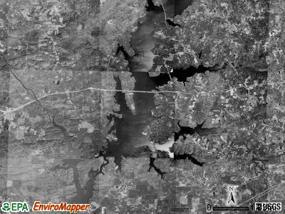New Hope township, North Carolina satellite photo by USGS