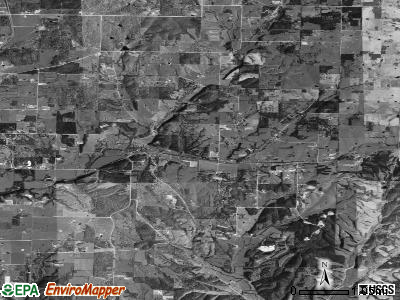 Flint township, Arkansas satellite photo by USGS