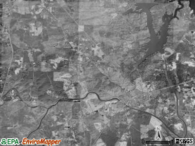 Haw River township, North Carolina satellite photo by USGS