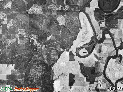 Banner township, Arkansas satellite photo by USGS
