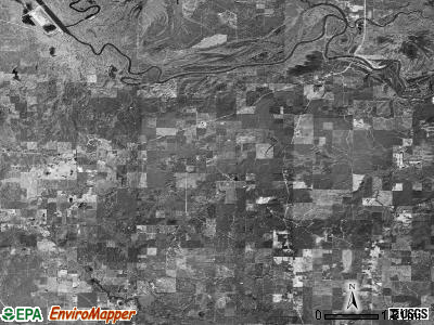 Wilmington township, Arkansas satellite photo by USGS