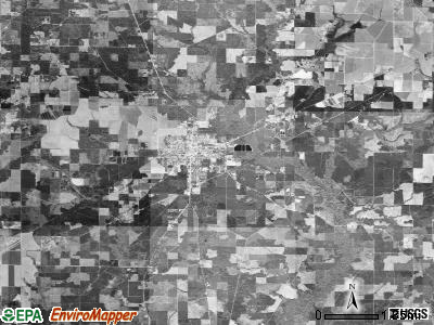 Carter township, Arkansas satellite photo by USGS