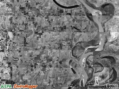 Planters township, Arkansas satellite photo by USGS