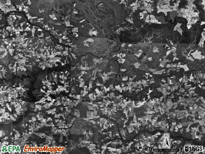 Bentonville township, North Carolina satellite photo by USGS