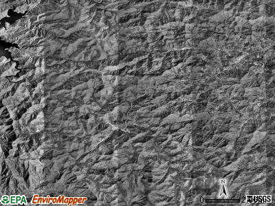 Cartoogechaye township, North Carolina satellite photo by USGS