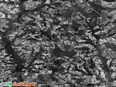 Halls township, North Carolina satellite photo by USGS