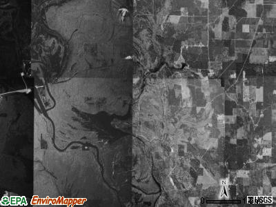 Marie Saline township, Arkansas satellite photo by USGS