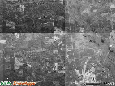 Henderson township, Arkansas satellite photo by USGS