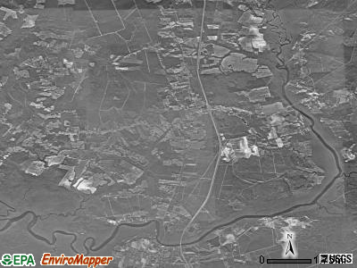 Rocky Point township, North Carolina satellite photo by USGS