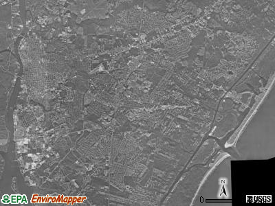 Wilmington township, North Carolina satellite photo by USGS