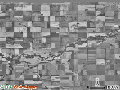 St. Joseph township, North Dakota satellite photo by USGS