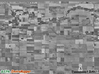 Felson township, North Dakota satellite photo by USGS