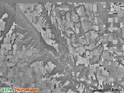 Fremont township, North Dakota satellite photo by USGS